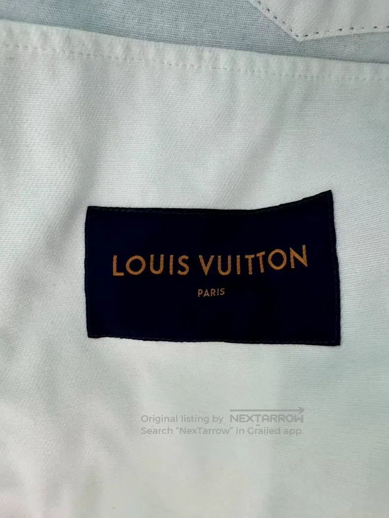 Louis Vuitton Louis Vuitton White and blue starry sky tie-dye splash-ink Size US L / EU 52-54 / 3 - 3 Thumbnail