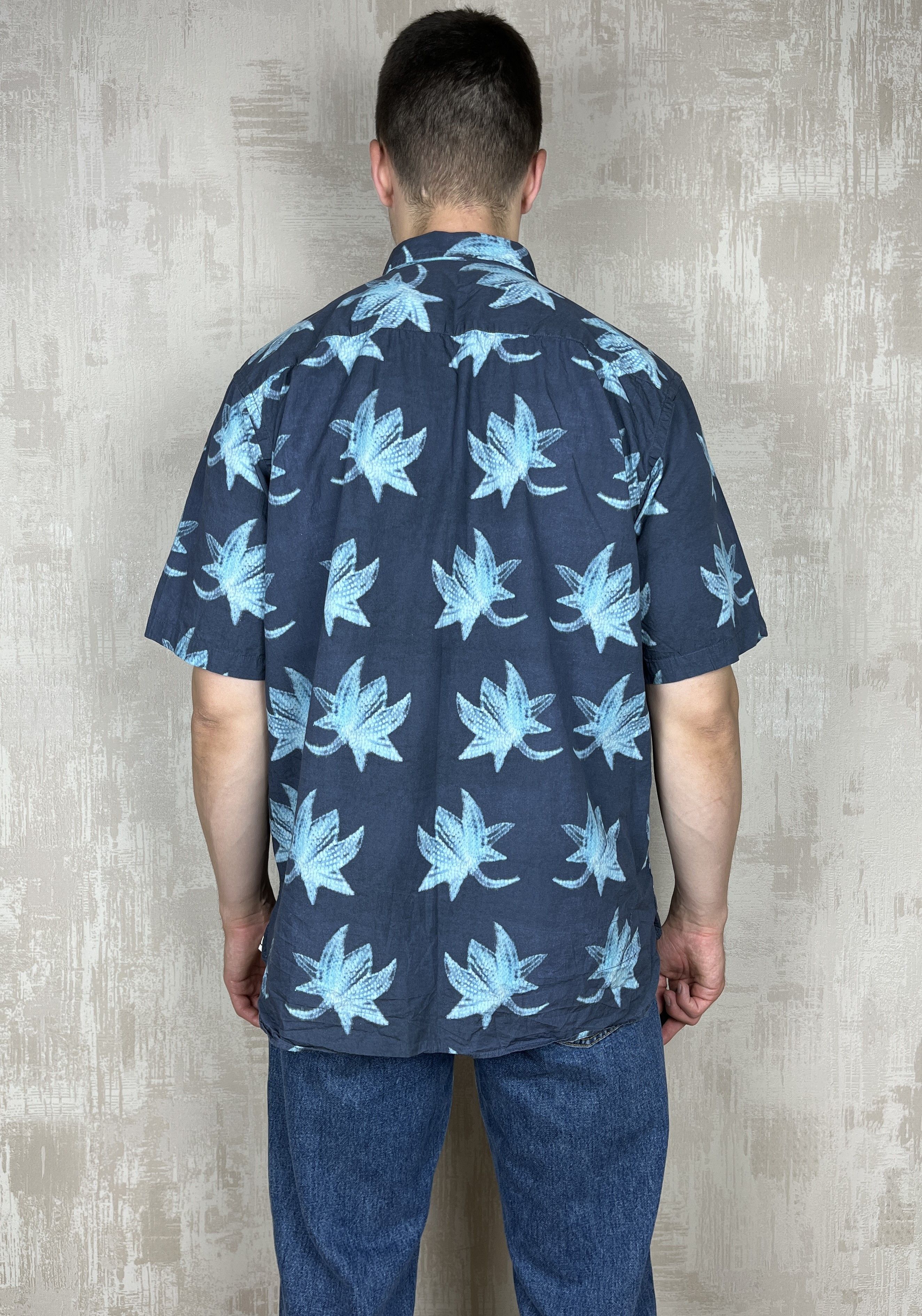 Japanese Brand Universal Works Aloha Hawaiian Leaf Shirt Short Sleeve Size US XL / EU 56 / 4 - 13 Thumbnail