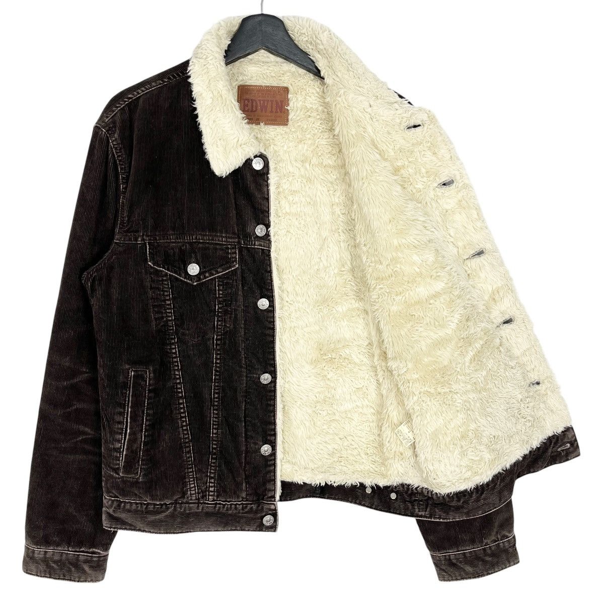 Edwin Edwin Corduroy Sherpa Jacket Wrange Coat Size US M / EU 48-50 / 2 - 6 Thumbnail