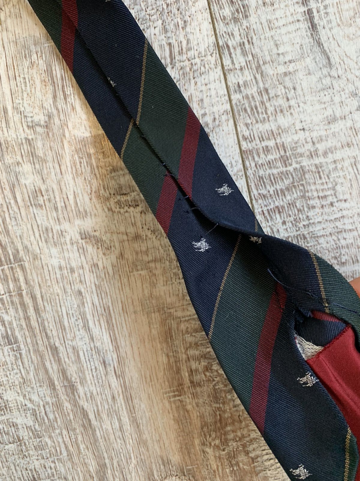 Burberry × Vintage Vintage Burberry monogram silk Tie Size ONE SIZE - 5 Thumbnail