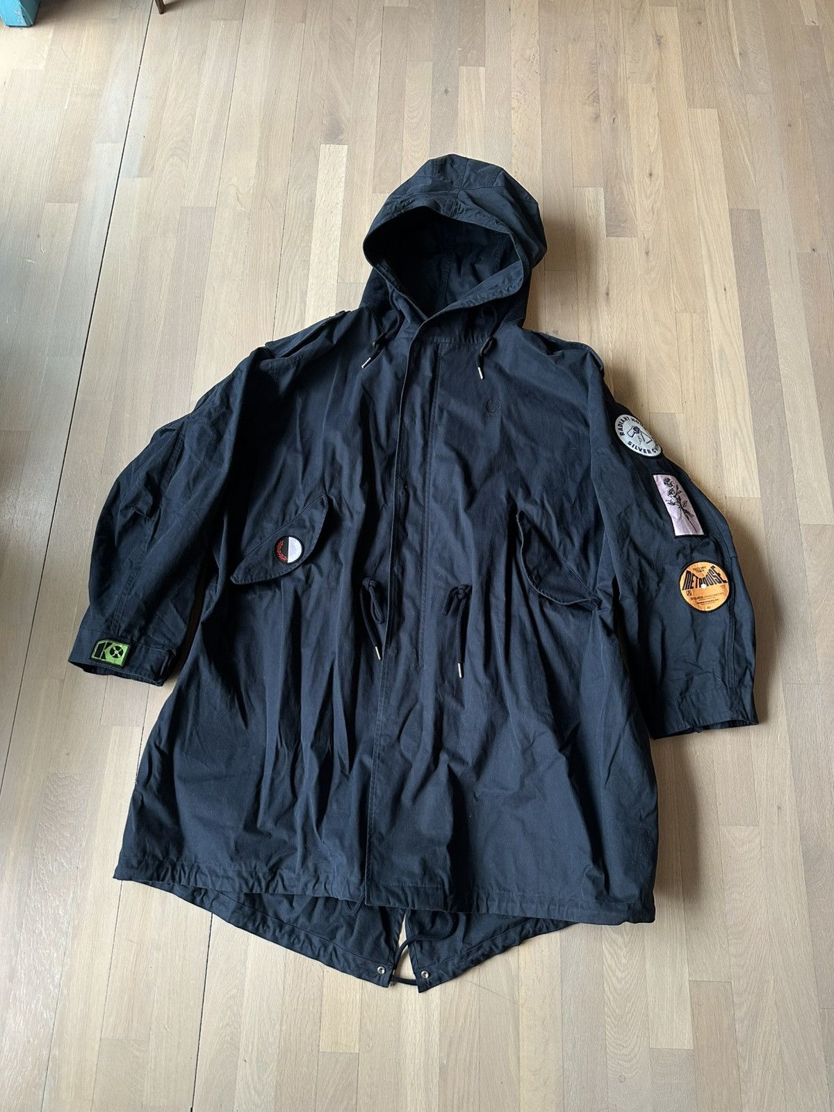 Fred Perry × Raf Simons RAF SIMONS X FRED PERRY PARKAS NAVY Size US XL / EU 56 / 4 - 2 Thumbnail