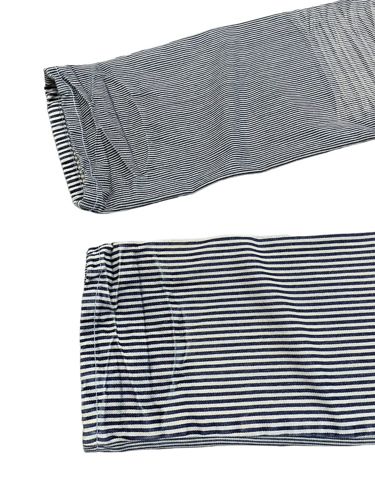GOSTAR DE FUGA × Hysteric Glamour Jungle Storm Japan Multi Hickory Stripe 3D Whisker Jeans Size US 32 / EU 48 - 13 Thumbnail