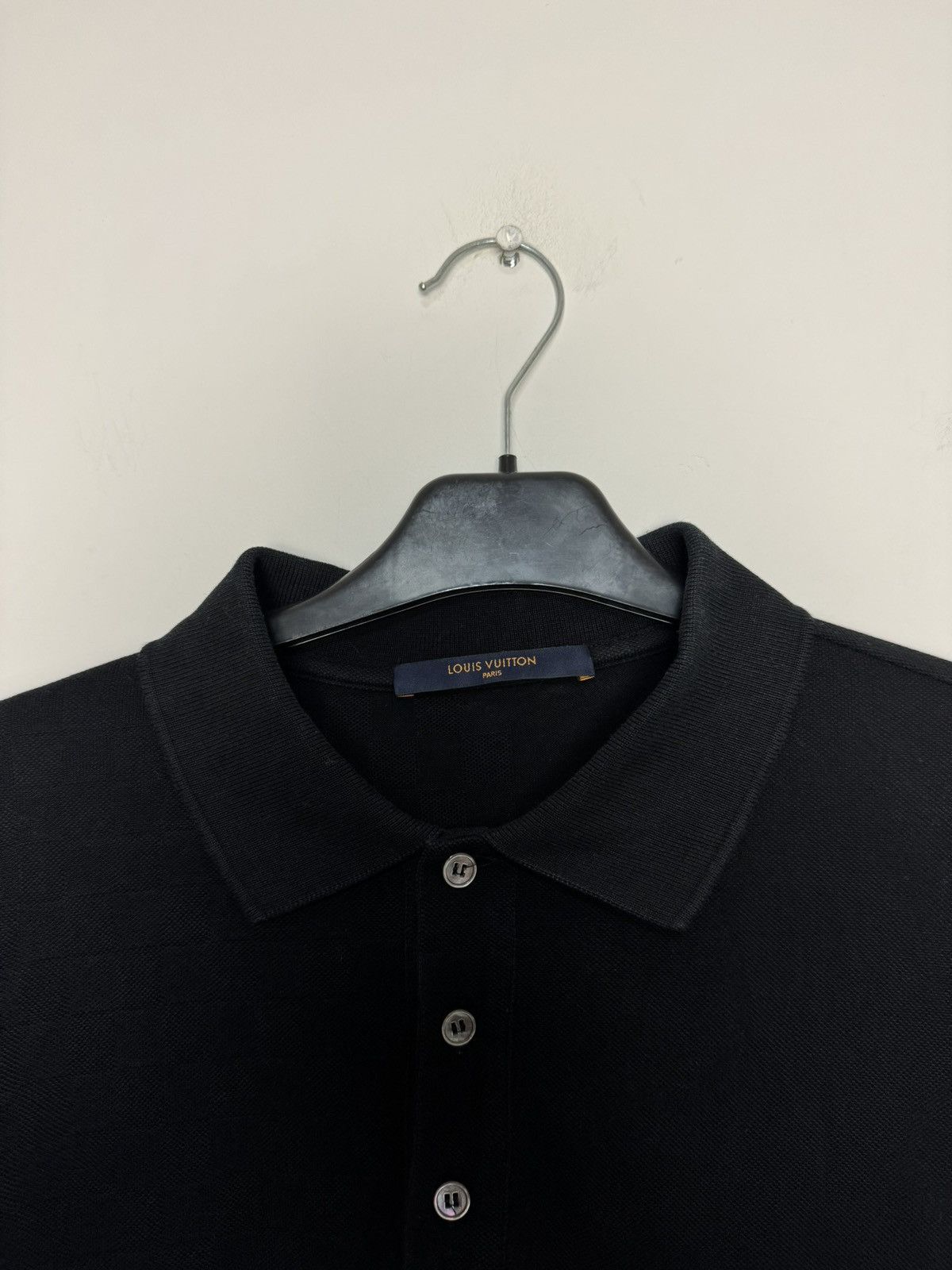 Louis Vuitton Louis Vuitton By Virgil Abloh Damier Polo Pocket Shirt Black Size US L / EU 52-54 / 3 - 9 Thumbnail
