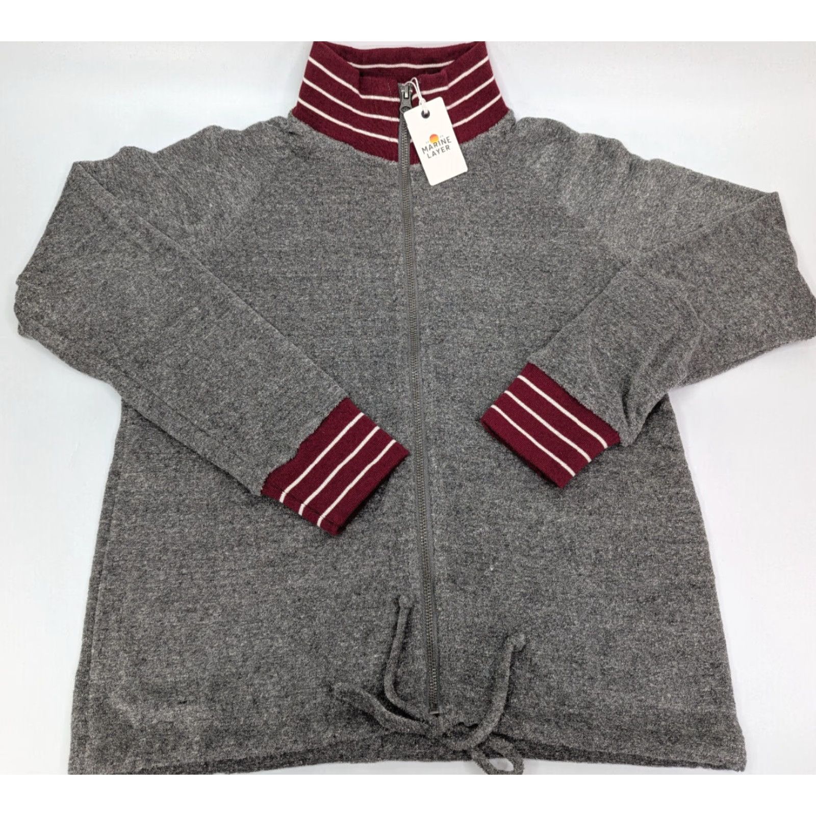 Marine Layer NWT Marine Layer Virginia Track Jacket Retro Heather Gray Size Small msrp 38 Women's Jacket S Gray Retro Marine Layer Virginia Track Jacket Size S / US 4 / IT 40 - 6 Thumbnail