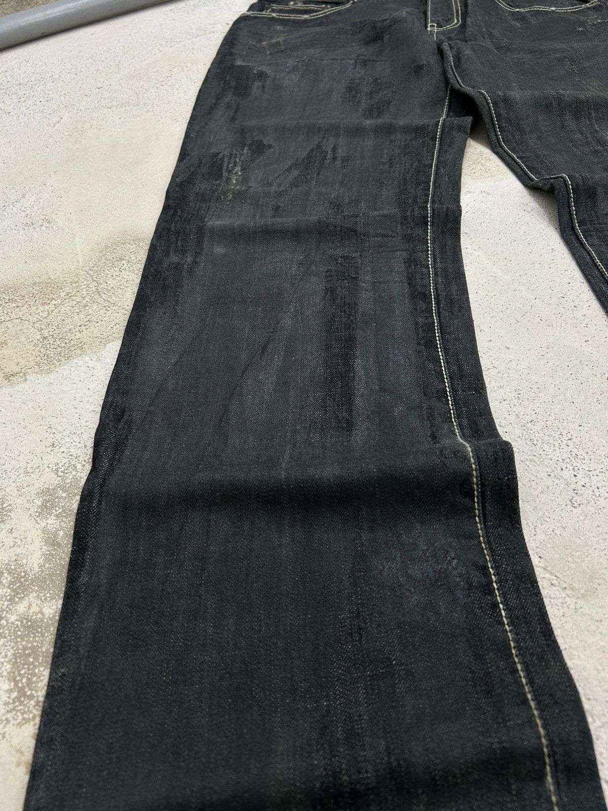 20471120 × GOSTAR DE FUGA × Japanese Brand Zenstyle Lab Japan Jean Pocket Logo Crown Fire Cross Size US 36 / EU 52 - 4 Thumbnail