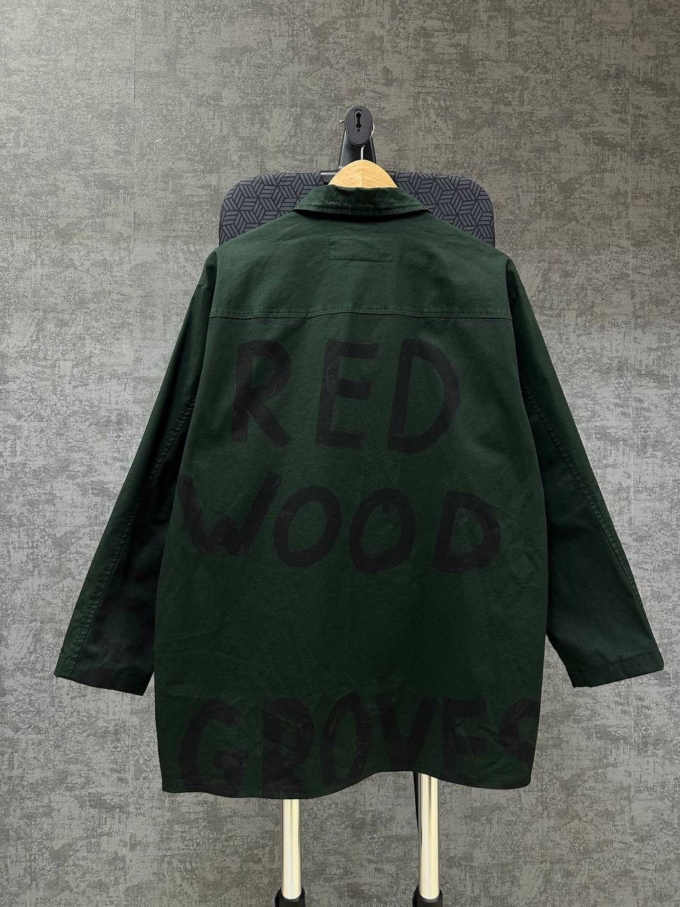 Rundholz × Vintage Vintage Rundholz DIP Green Print Long Shirt Big Logo Size US M / EU 48-50 / 2 - 10 Thumbnail