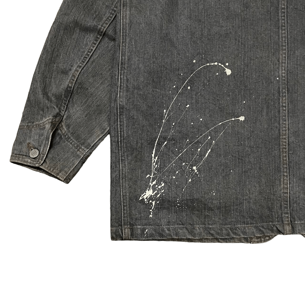 Mossimo Vintage Mossimo Painted Denim Work Jacket Size US L / EU 52-54 / 3 - 12 Thumbnail
