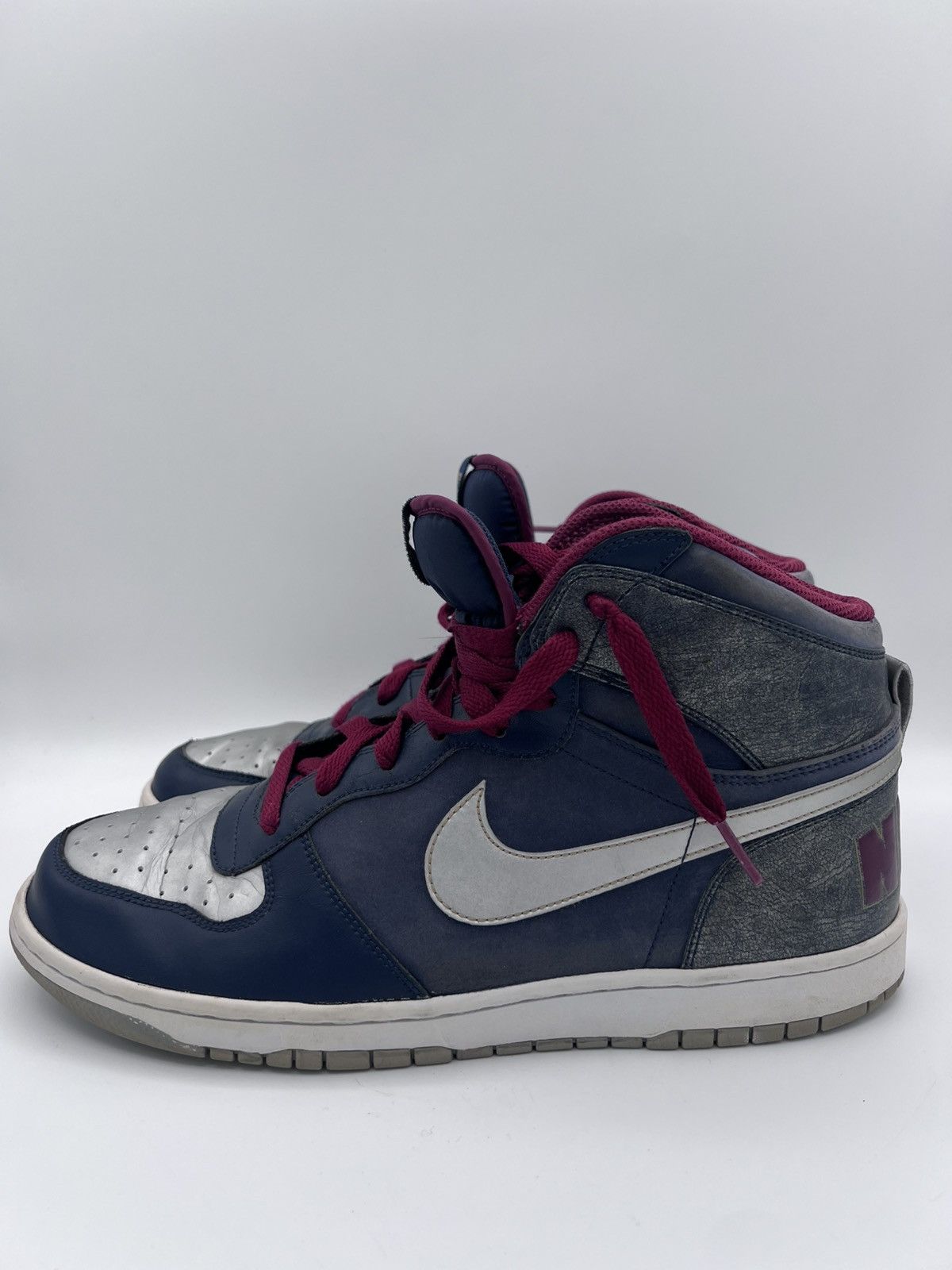 Nike Nike Dunk High Blue Silver Sneakers Retro 2009 Size 11 Mens Size US 11 / EU 44 - 3 Thumbnail