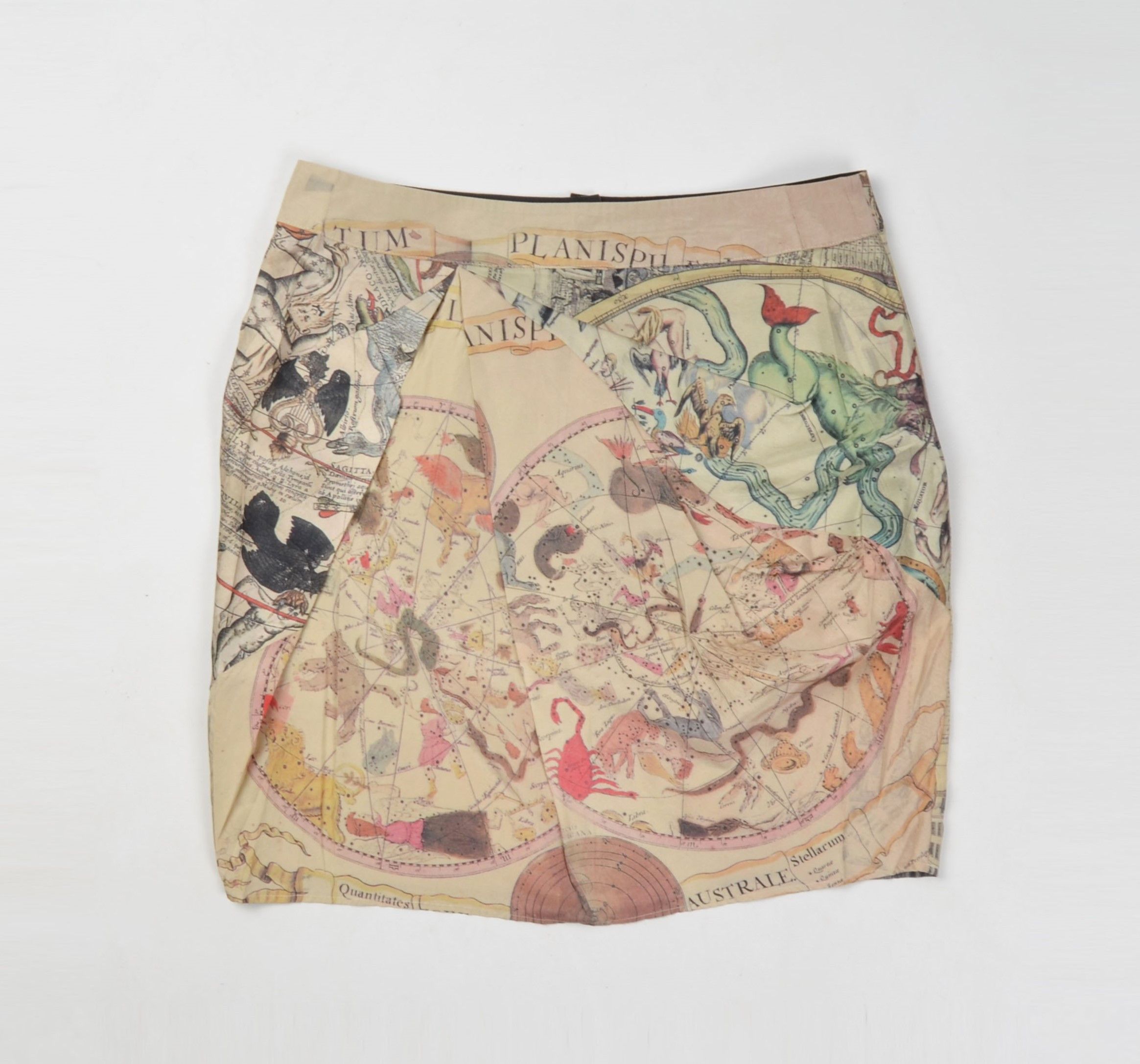 Cotelac Vintage Cotelac Y2K Horoscope Zodiac Print Tulip Mini Skirt Size 30" / US 8 / IT 44 - 4 Thumbnail