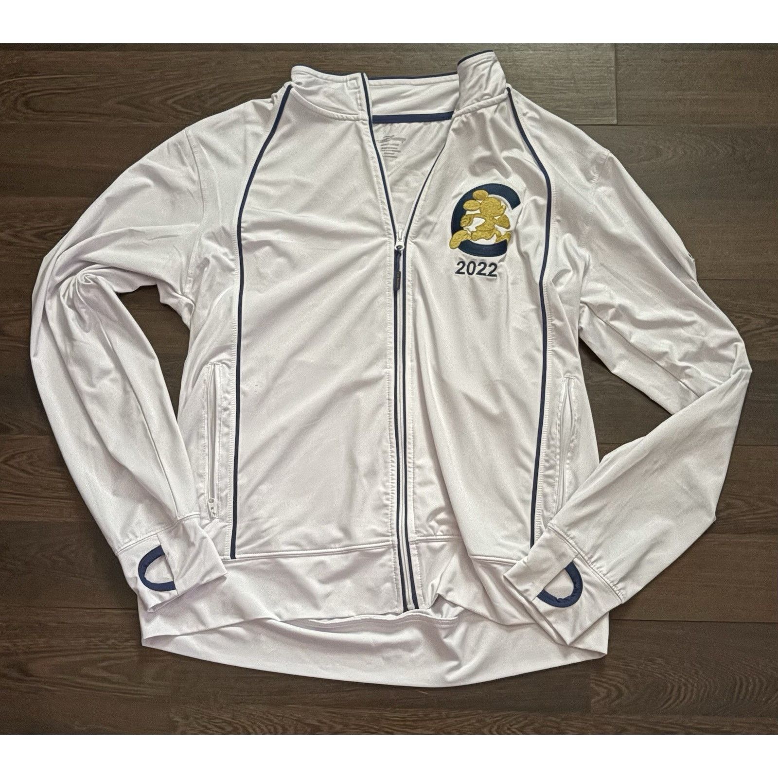 Disney Disney Jacket L White Run Club Mickey Mouse 2022 Full Zip Size L / US 10 / IT 46 - 1 Thumbnail