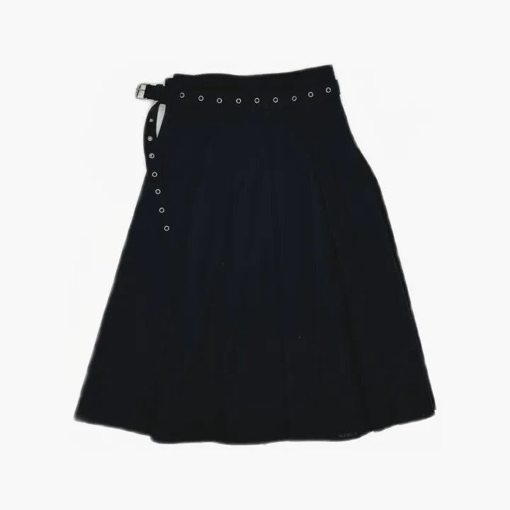 Dior Dior SS23 Black Wrinkled Midi Skirt 0079-2507 Size 22" - 3 Thumbnail