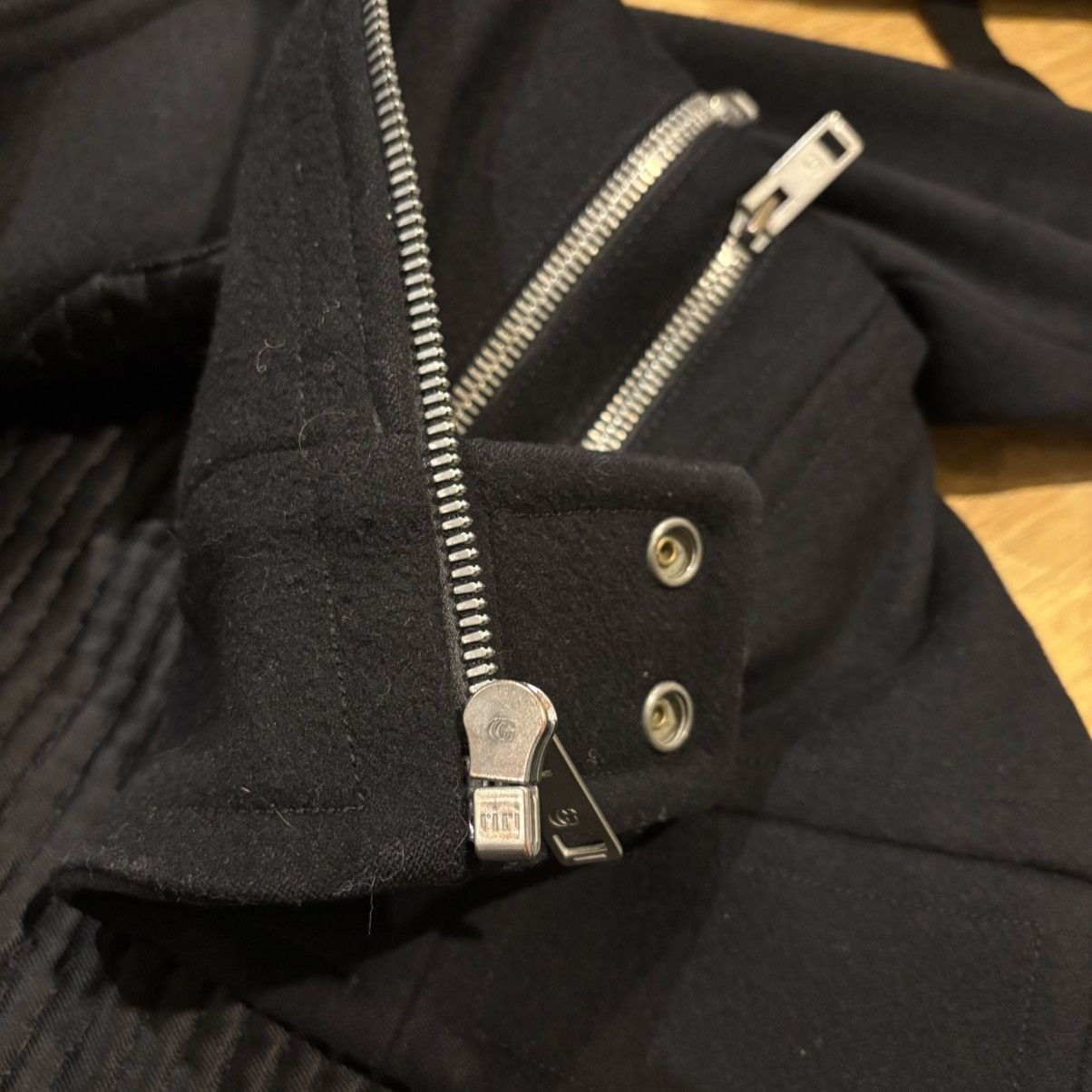 Gucci 2004 Tom Ford Gucci Heavy Wool Racing Jacket Size US M / EU 48-50 / 2 - 10 Thumbnail