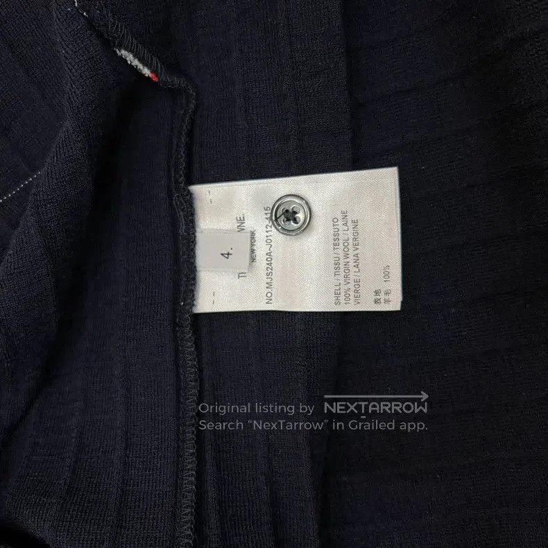 Thom Browne Thom Browne Dark blue high collar sweater Size US XL / EU 56 / 4 - 3 Thumbnail