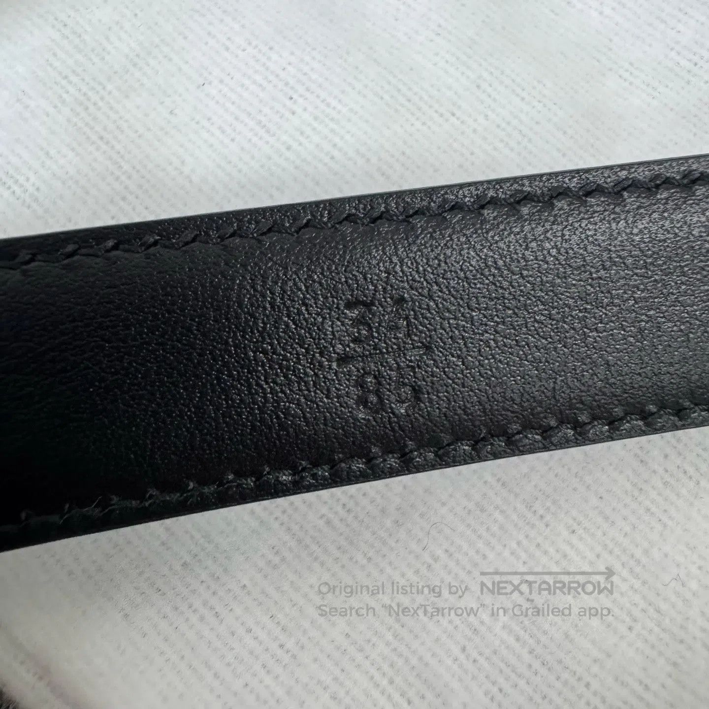 Prada Prada Black Gold Triangle with Cross Pattern Belt| Size ONE SIZE - 6 Thumbnail