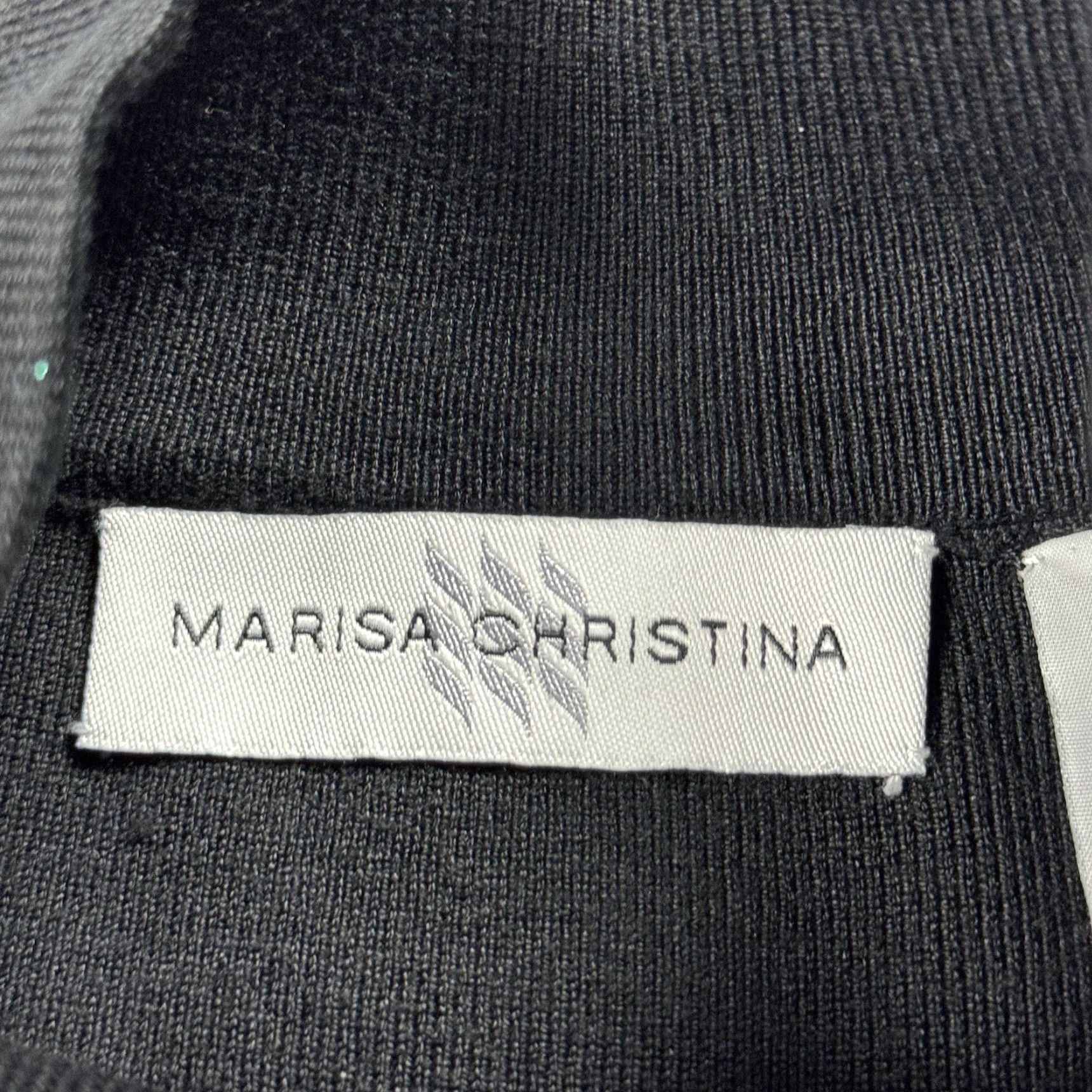 Vintage VINTAGE Marisa Christina Silk Blend Knit Sweater Full Zip Womens XL Black Striped Long Sleeve Casual Formal Holiday Size XL / US 12-14 / IT 48-50 - 3 Thumbnail