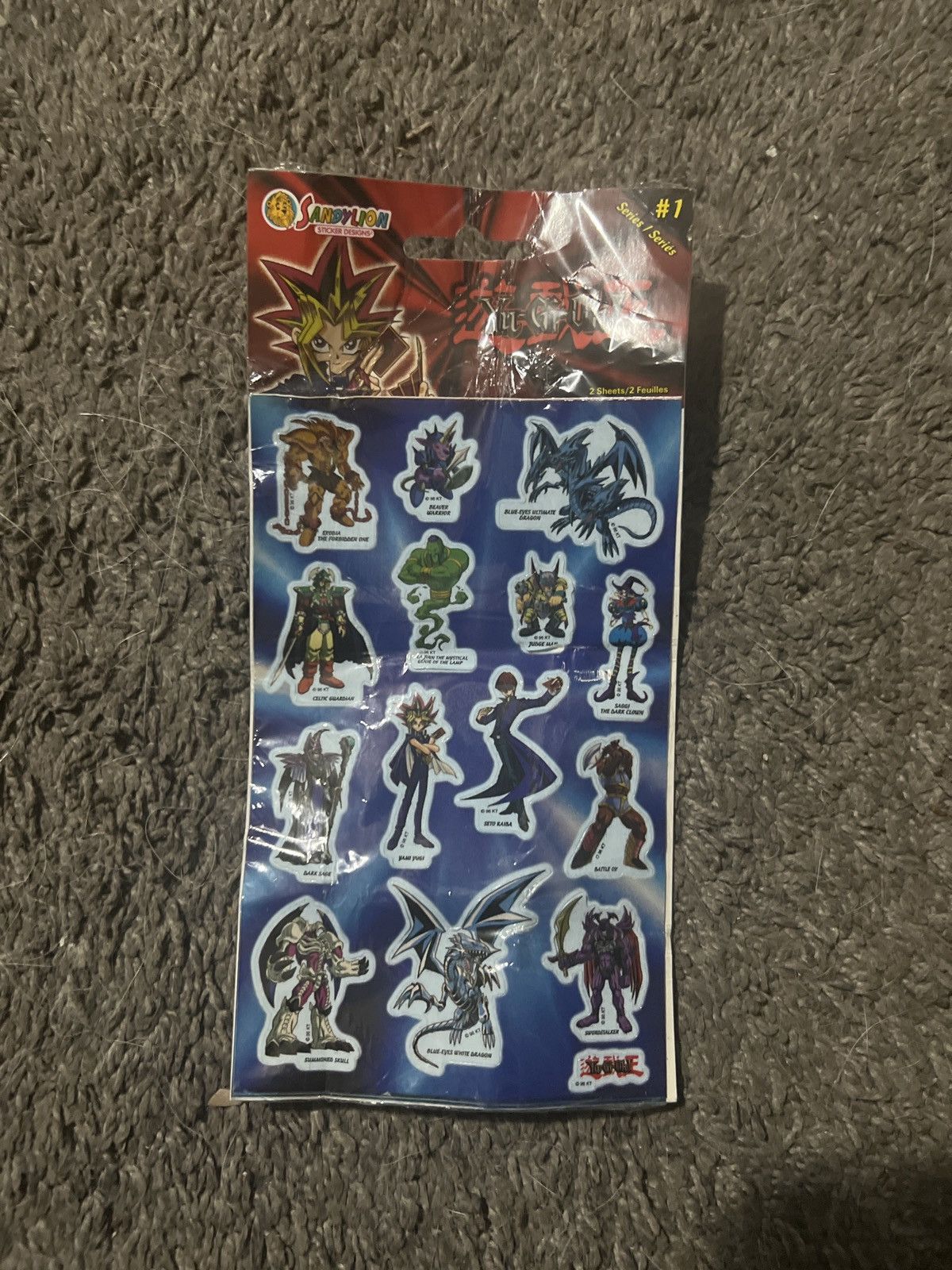 Vintage 1996 Yu-Gi-Oh! Series #1 Sticker Sheets Size ONE SIZE - 1 Thumbnail