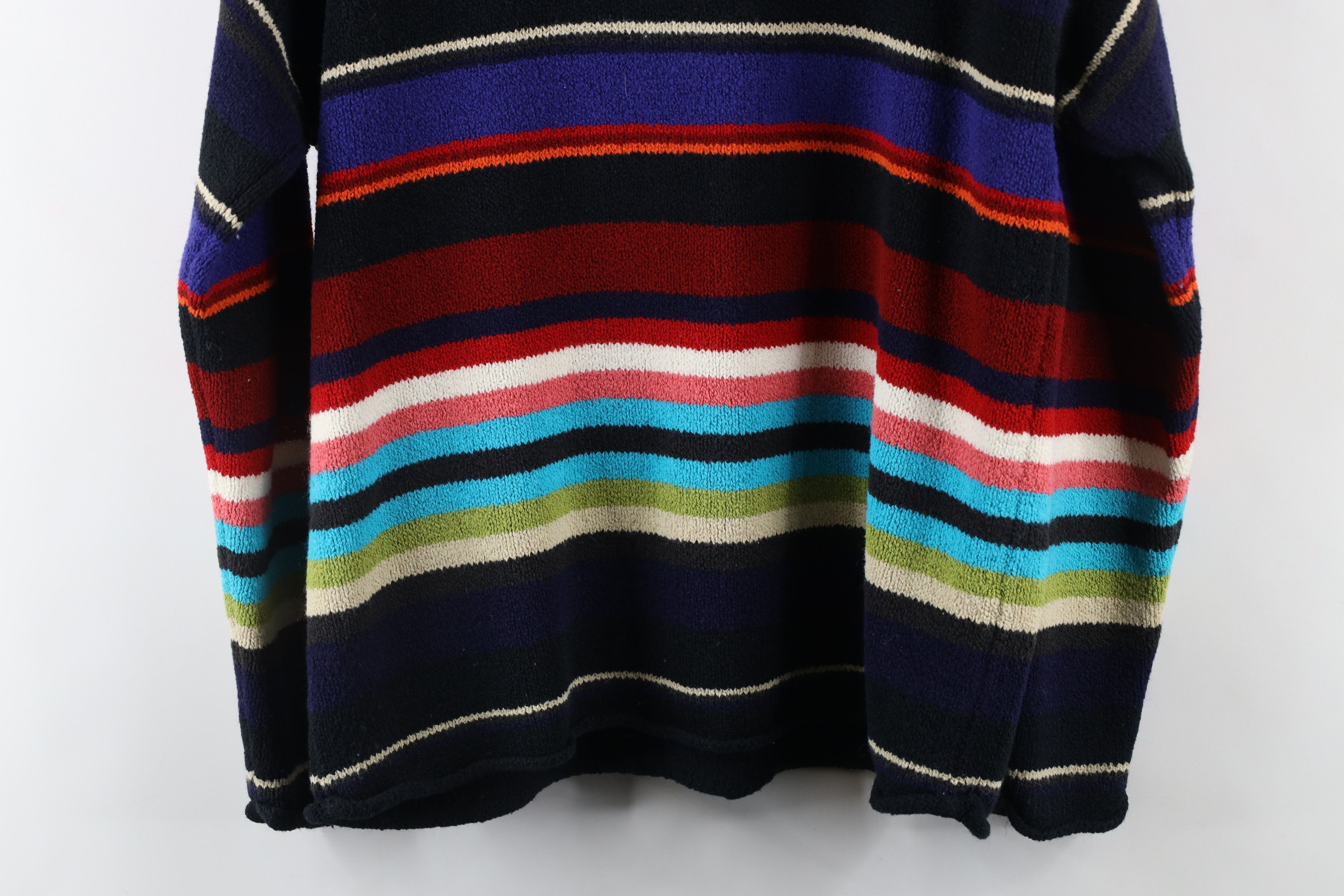 Vintage Vintage 90s Streetwear Knit Collared Half Zip Sweater Size M / US 6-8 / IT 42-44 - 9 Thumbnail
