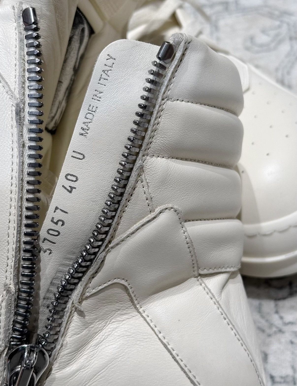 Rick Owens Rick Owens Geobasket Milk White New Version Size US 7 / EU 40 - 6 Thumbnail