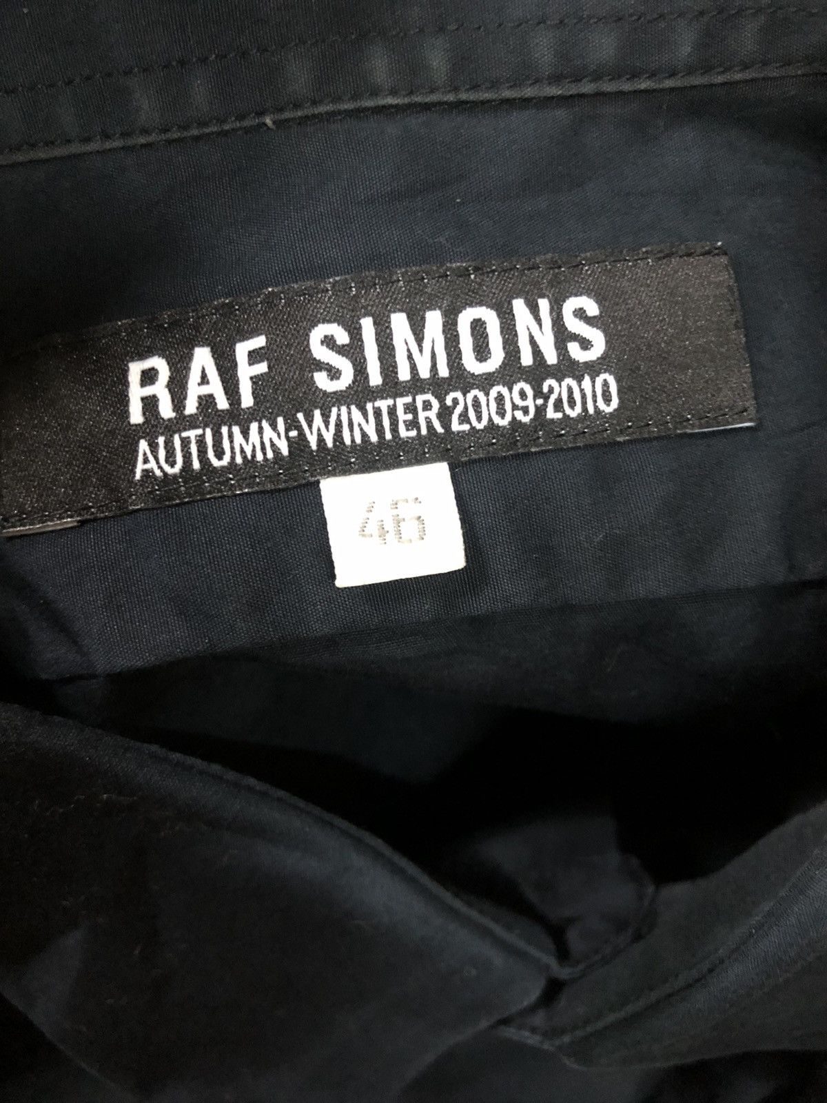 Raf Simons Raf Simons Autumn/Winter 2009-2010 navy blue Button Up Shirt Size US S / EU 44-46 / 1 - 3 Thumbnail