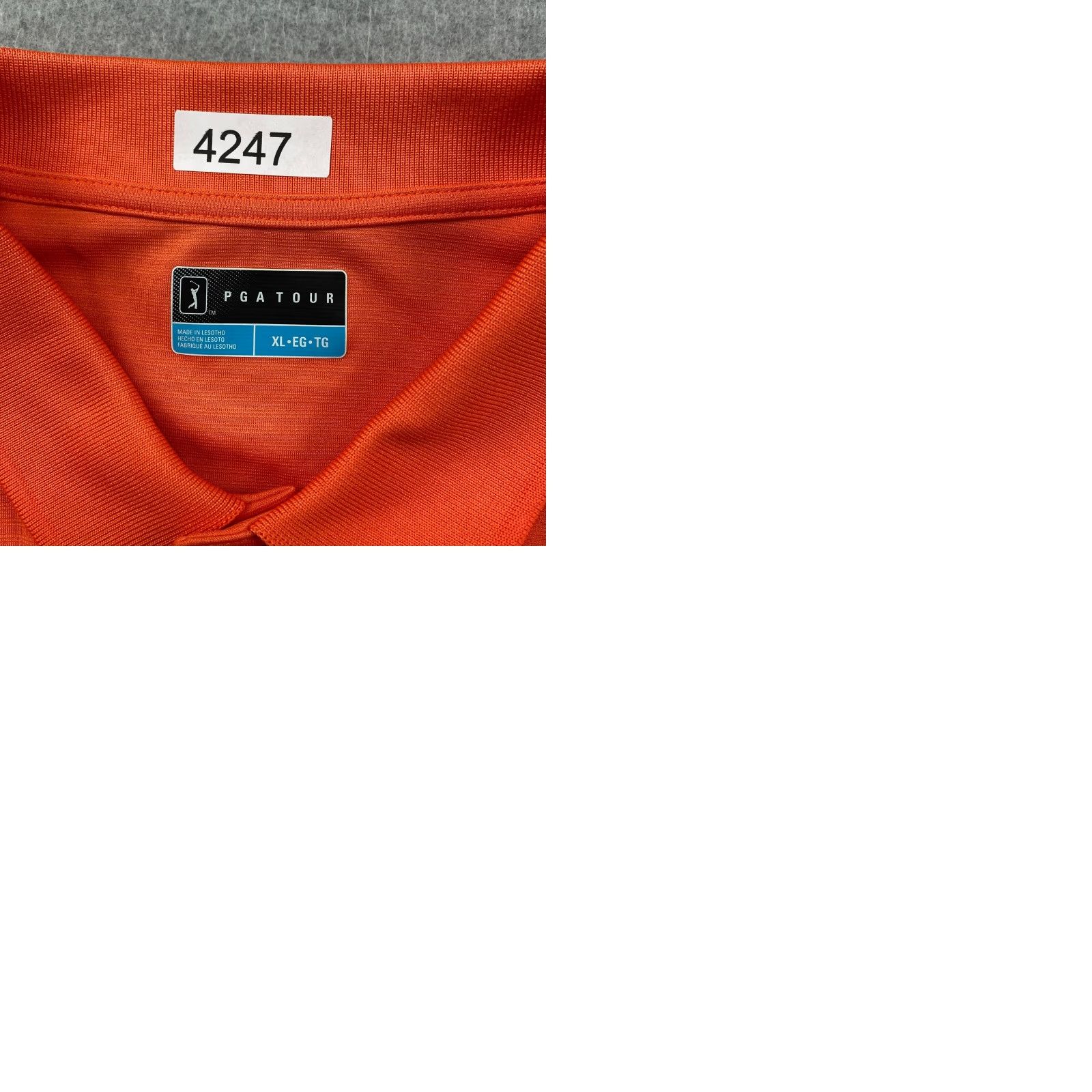 PGA Tour PGA TOUR Polo Shirt Mens XL Orange Short Sleeve Moisture Wicking UPF 50 Golf NWT Size US XL / EU 56 / 4 - 9 Thumbnail