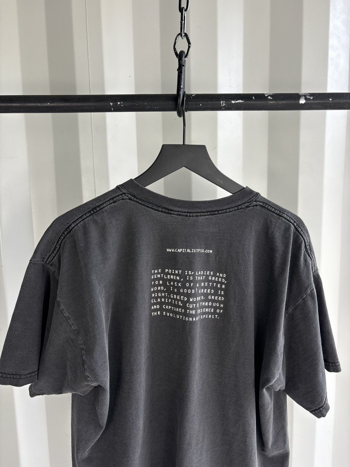 Vintage Thrashed Capitalist Pig Faded Distressed Shirt GRUNGE Band Size US XL / EU 56 / 4 - 4 Thumbnail