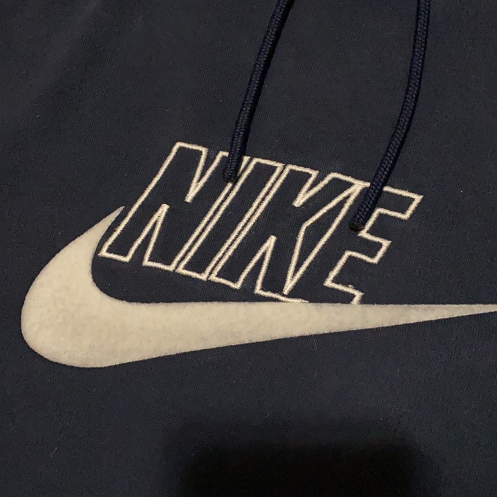 Nike Y2K Nike Center Swoosh Spellout Hoodie Size US L / EU 52-54 / 3 - 4 Thumbnail
