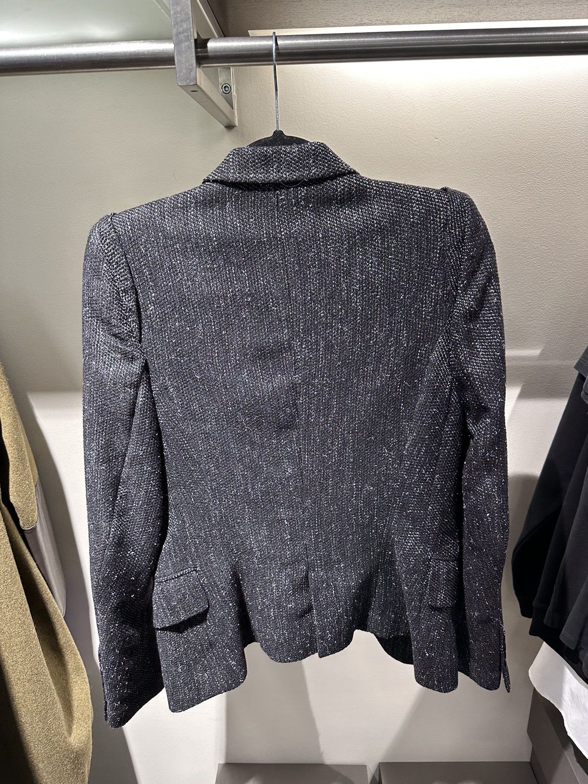 Ann Demeulemeester BNWT! Ann Demeulemeester fleece wool tweed blazer jacket Size XS / US 0-2 / IT 36-38 - 11 Thumbnail