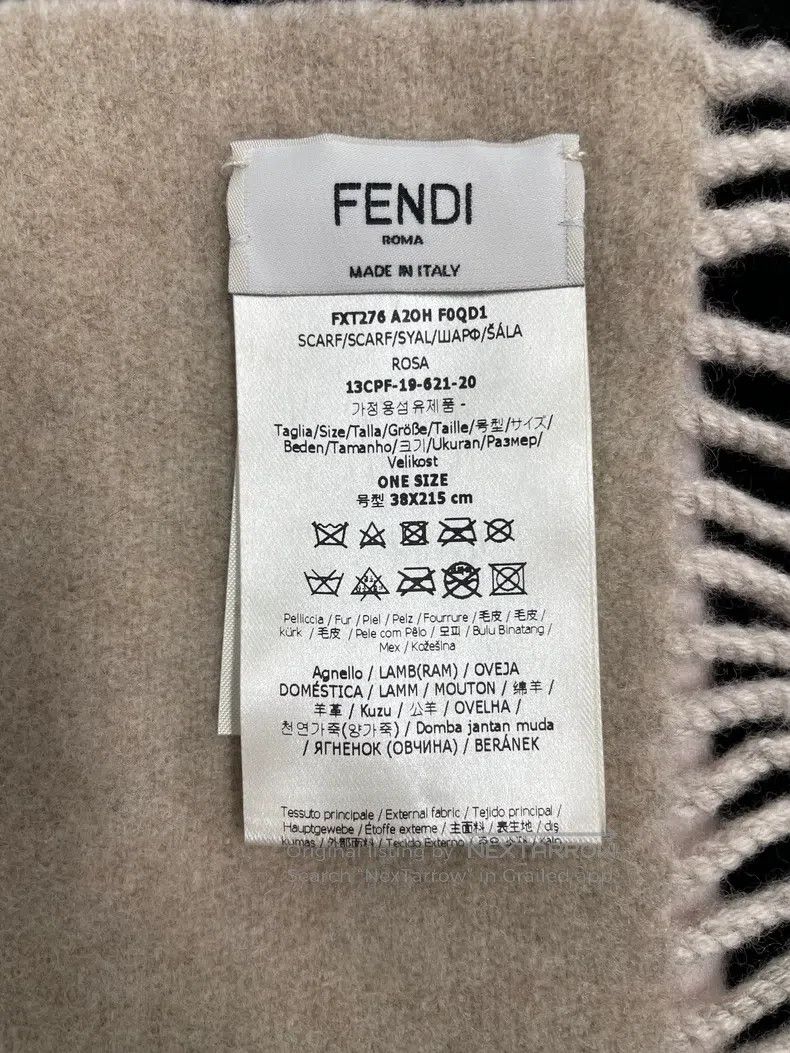 Fendi Fendi size 38*215cm Cashmere Wool Scarf Size ONE SIZE - 3 Thumbnail