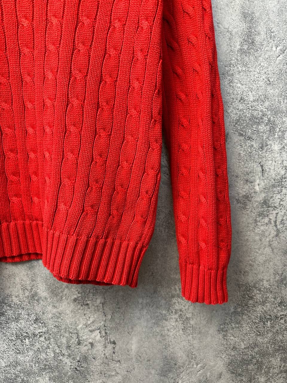 Ralph Lauren Ralph Lauren Sport Vintage Cable Knit V-Neck Sweater Size M / US 6-8 / IT 42-44 - 9 Thumbnail