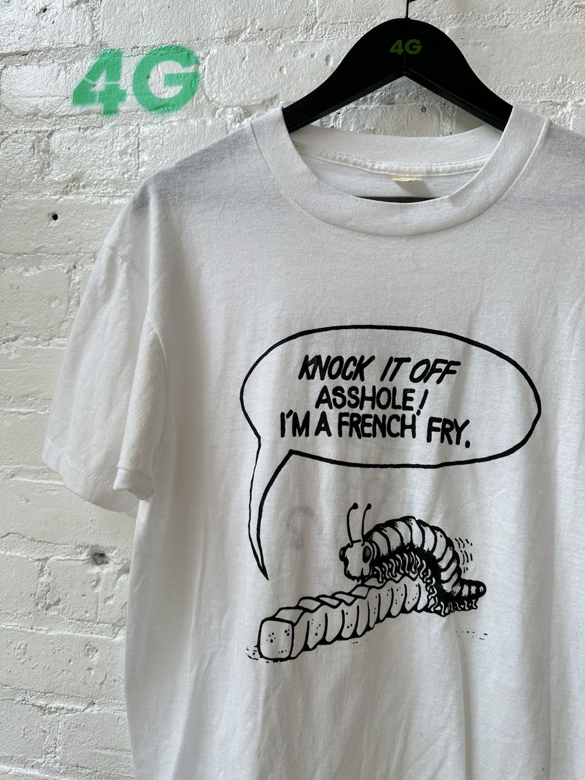 Vintage KNOCK IT OFF ASSHOLE IM A FRENCH FRY VINTAGE T Size US L / EU 52-54 / 3 - 1 Thumbnail