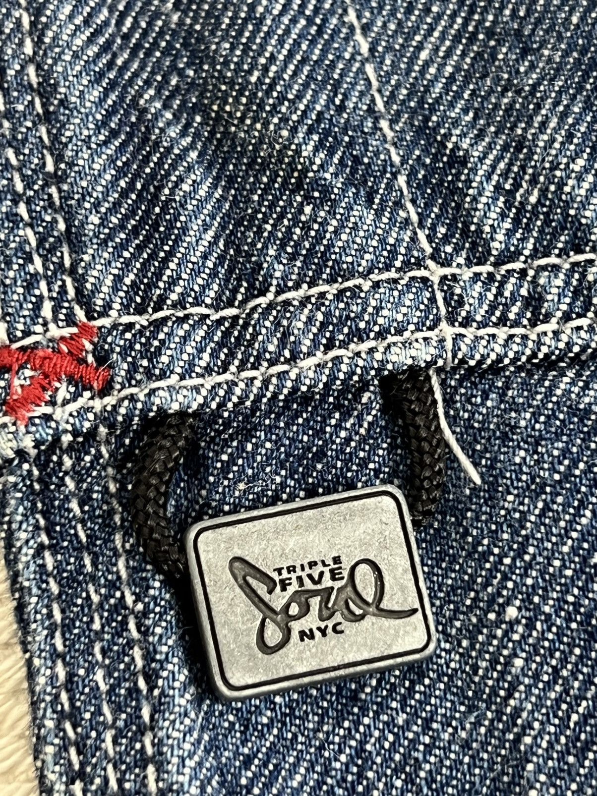 Triple 5 Soul 90s Vintage Distressed Triple Five Soul Baggy Jeans Size US 38 / EU 54 - 11 Thumbnail