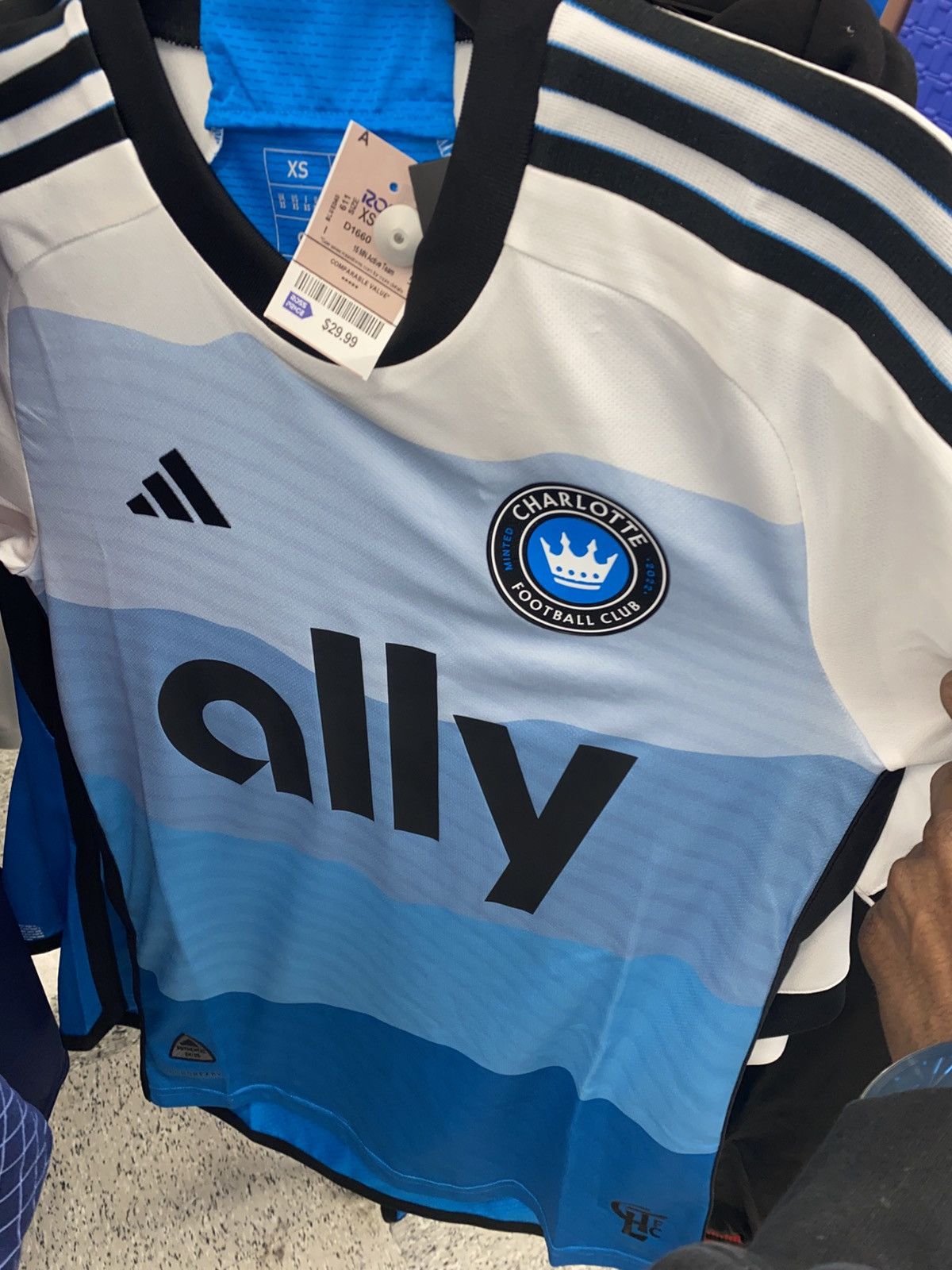 Adidas Adidas Charlotte FC 25/25 Home Authentic Jersey Size US M / EU 48-50 / 2 - 1 Thumbnail