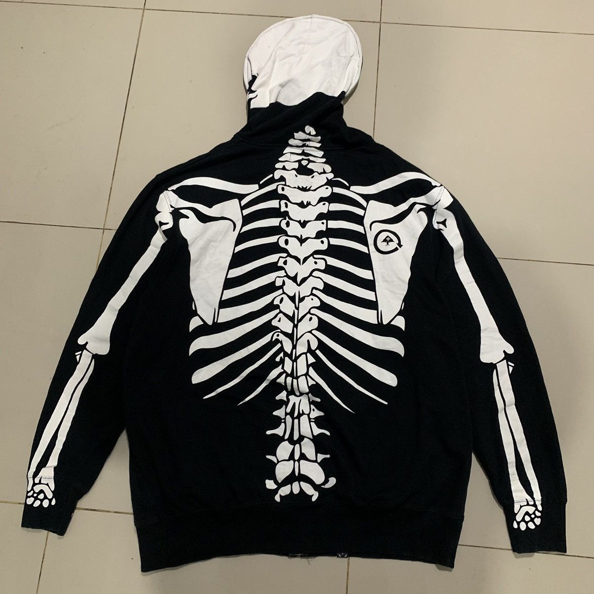 LRG × Vintage Rare LRG Dead Serious Skeleton Ziphoodie Glow In The Dark Size US XL / EU 56 / 4 - 11 Thumbnail