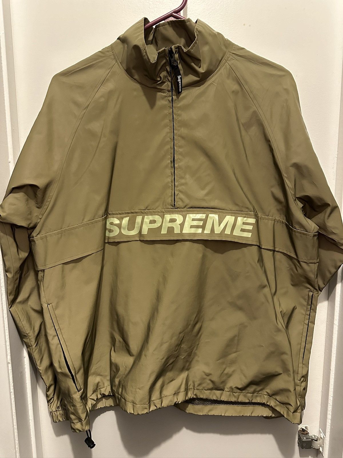 Supreme Supreme S S 2017 Reflective Half Zip Jacket Grailed