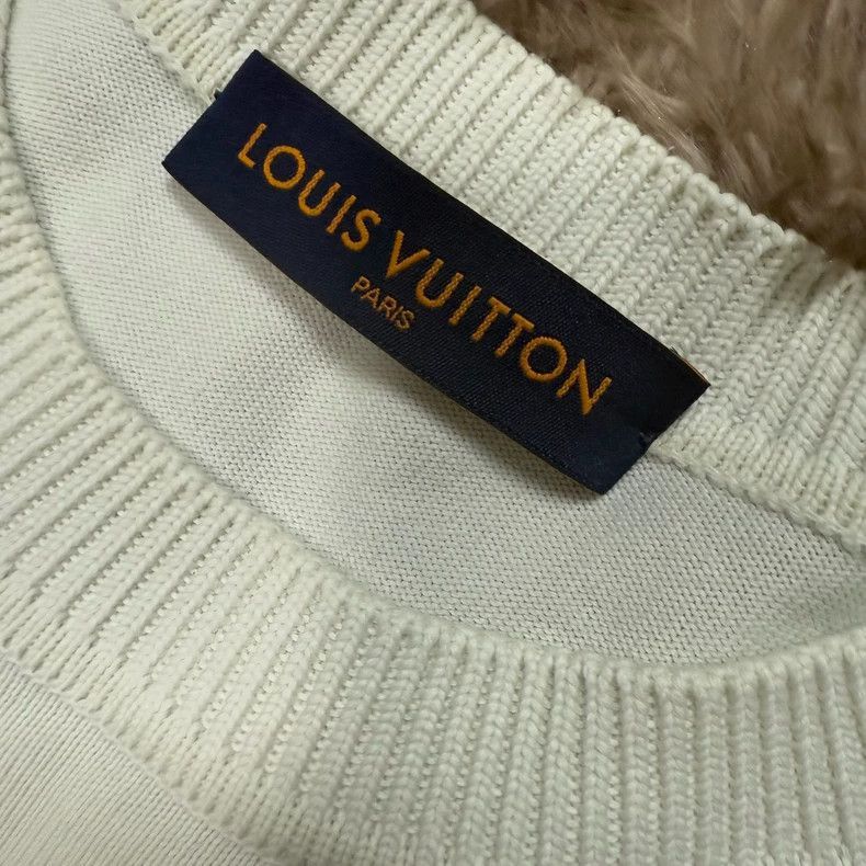 Louis Vuitton Louis Vuitton White Embroidered Knit Top-2508 Size US XL / EU 56 / 4 - 4 Thumbnail