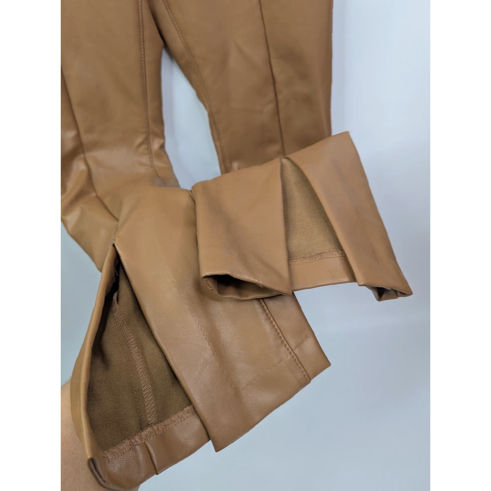 Abercrombie & Fitch Abercrombie & Fitch Pant 27 Skinny High Rise Faux Leather - Brown - Women - 27 - Multicolor? Size 27" / US 4 / IT 40 - 3 Thumbnail