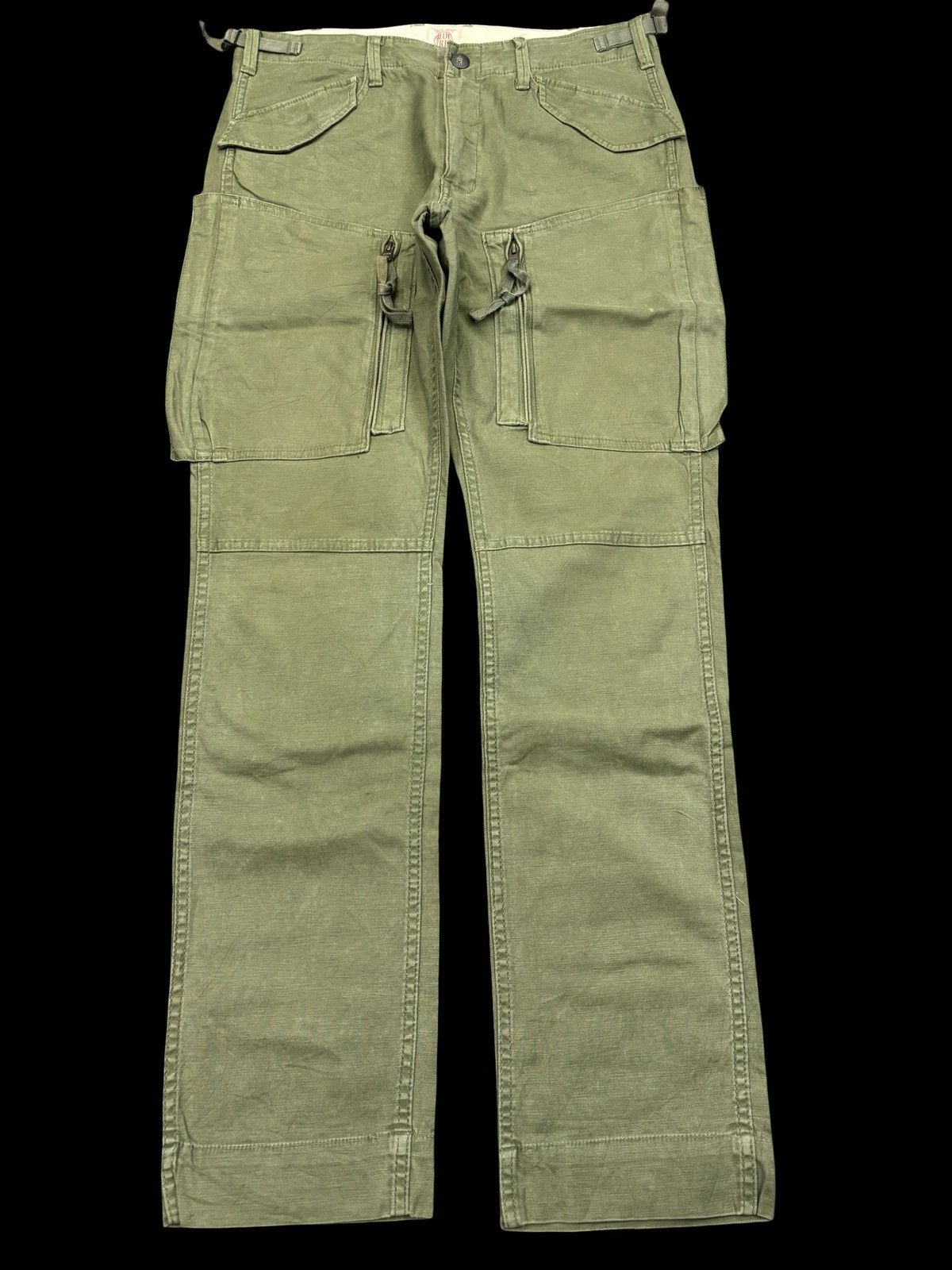 Pre-owned Edwin Minimalist Military Multipockets Tactical Pant F726 In Green