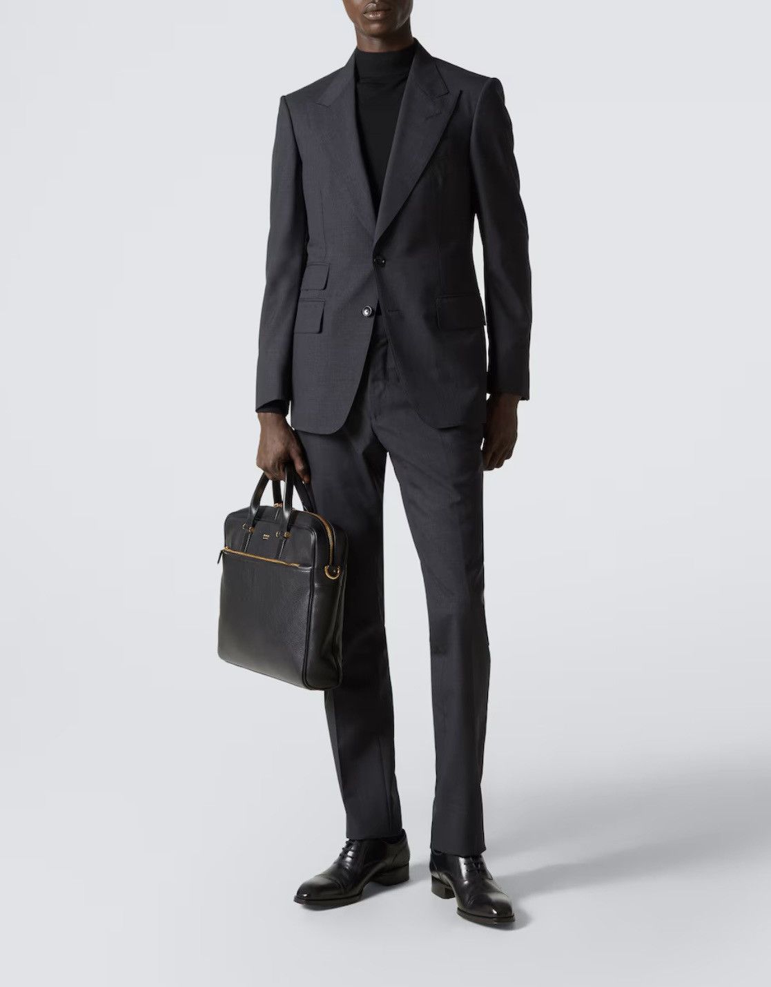 Tom Ford TOM FORD Shelton Suit dark Grey Size 54 100% wool 2 pieces Size 54R - 2 Thumbnail