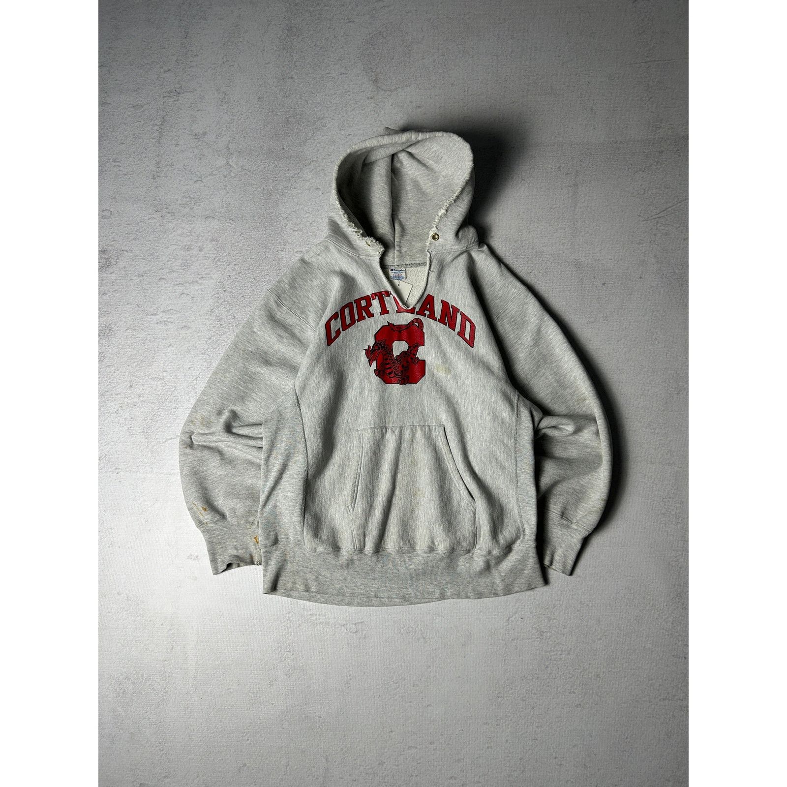 Champion Vintage 90s Champion Cortland Reverse Weave Hoodie - Mens XL Size US XL / EU 56 / 4 - 1 Thumbnail