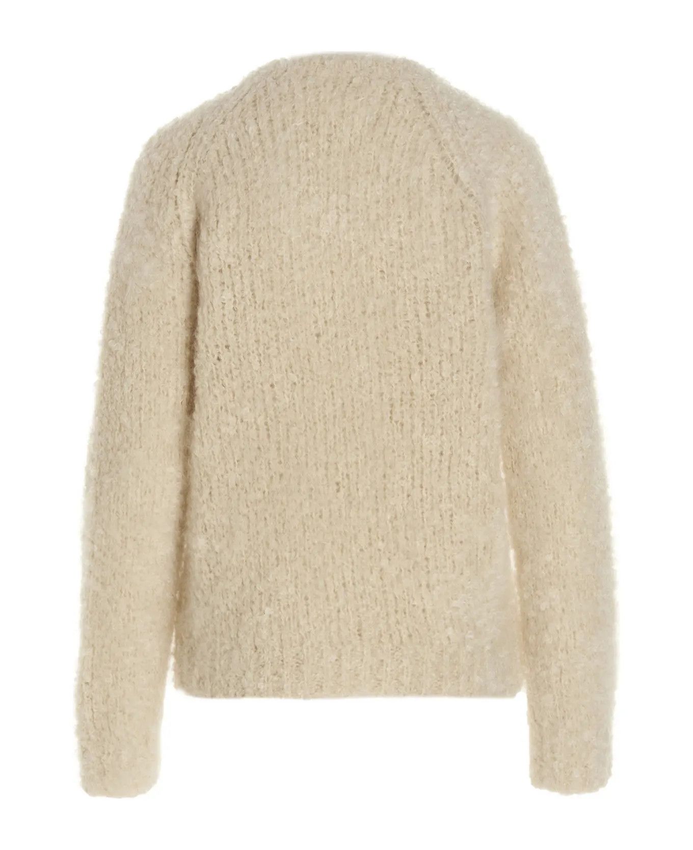 Maison Margiela o1y0625 V-neck Sweater in Beige Size S / US 4 / IT 40 - 2 Thumbnail