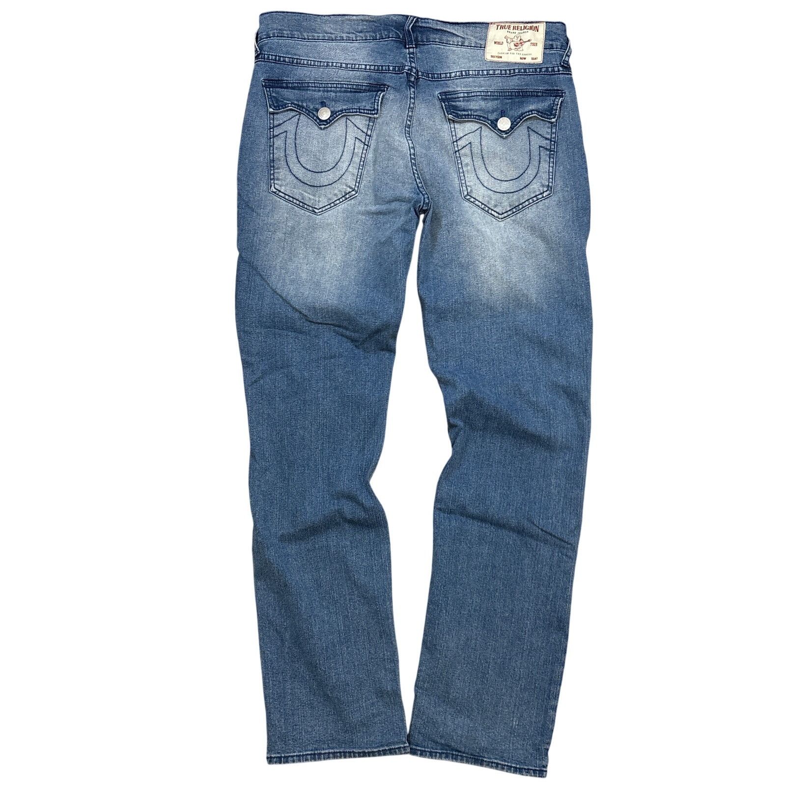 True Religion Men’s True Religion Blue denim jeans Ricky Relaxed 34x34 Size US 34 / EU 50 - 1 Thumbnail