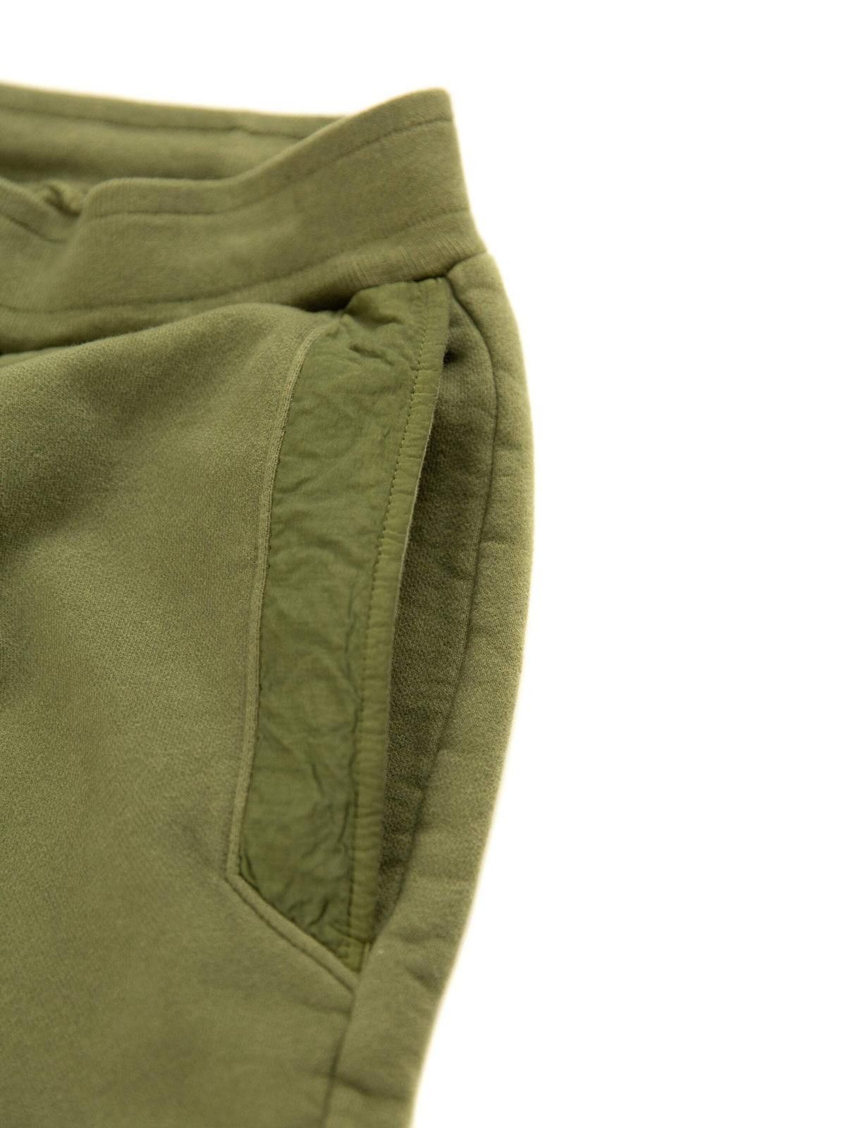 C.P. Company C.P. Company Mens Diagonal Fleece Mixed Lens Khaki Sweatpant Size US 32 / EU 48 - 4 Thumbnail