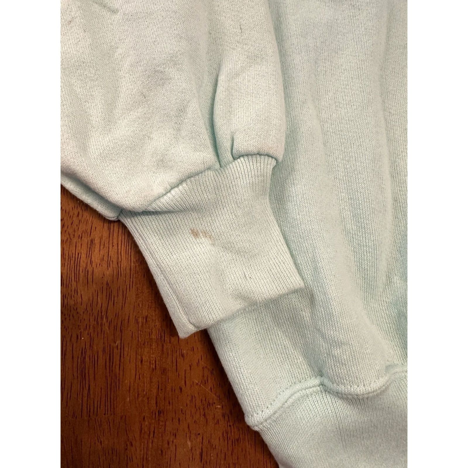 Jerzees VINTAGE JERZEES Sweatshirt Medium Mint Green 80s Crewneck Solid Mens Size US M / EU 48-50 / 2 - 4 Thumbnail