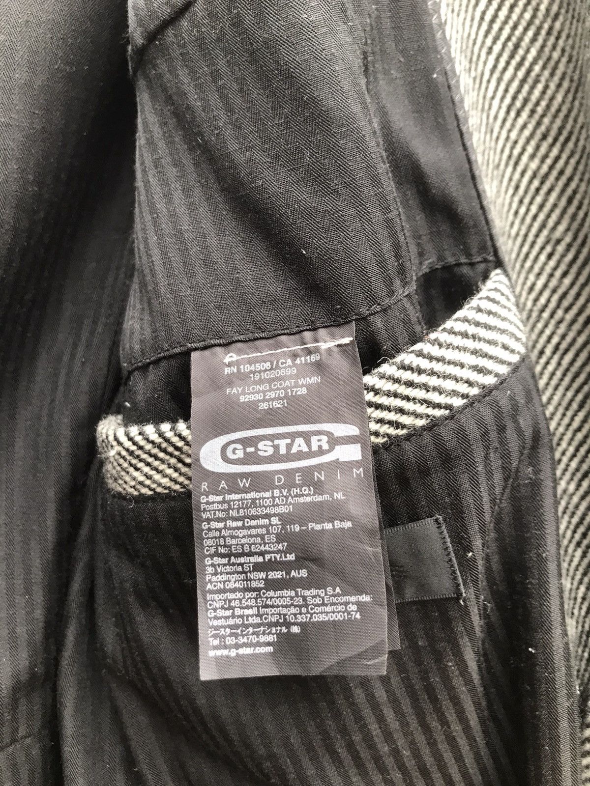 G-Star Raw Correct Line by G Star Striped Fay Long Coat Size S / US 4 / IT 40 - 19 Thumbnail