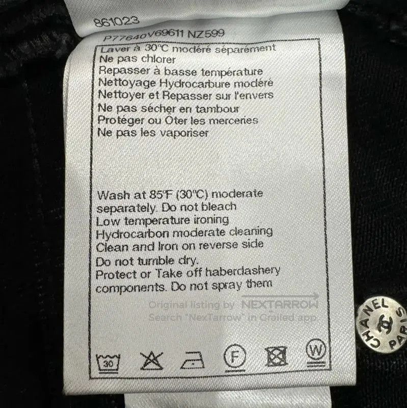 Chanel Chanel Women's Black Casual Trousers . Size 30" / US 8 / IT 44 - 6 Thumbnail