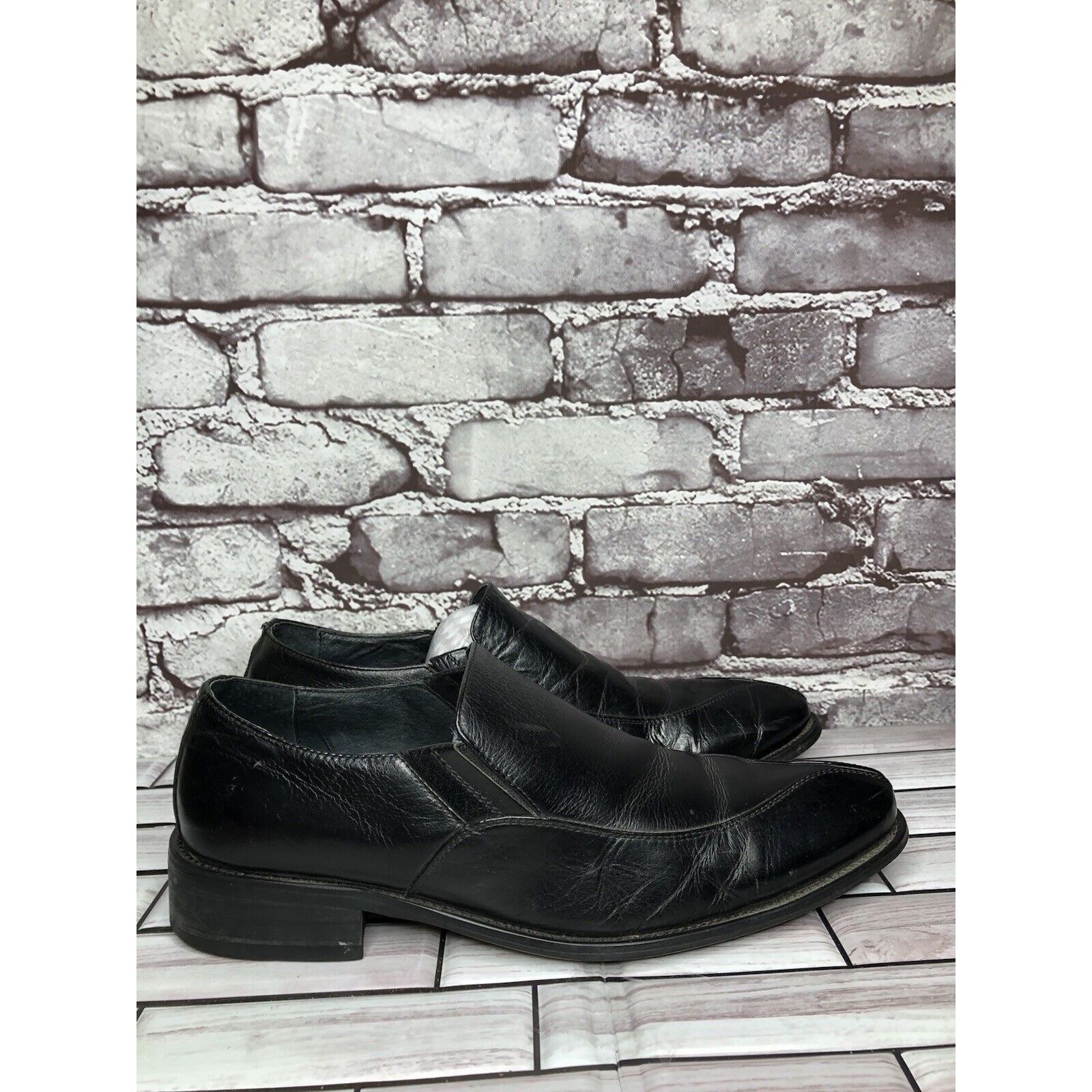 Other Via Spiga Delano Black Leather Pointed Loafers Dress Shoes M Size US 7 / EU 40 - 17 Thumbnail