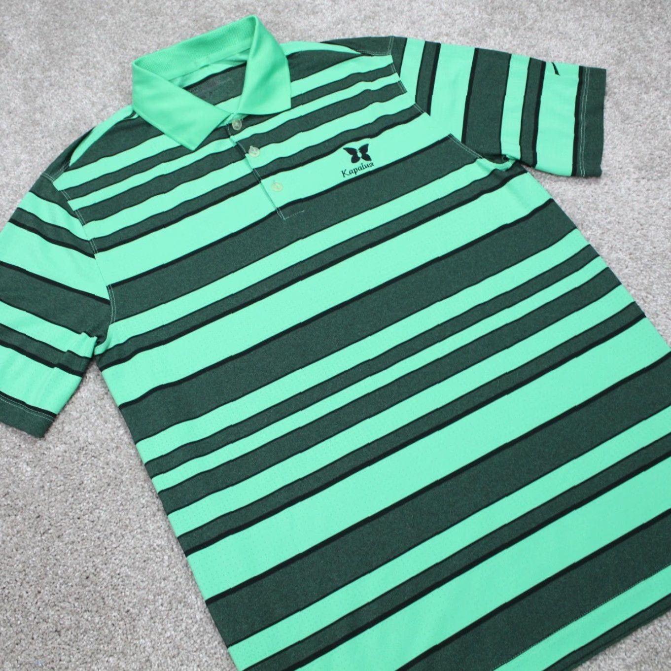 Nike Nike Golf Tour Performance Polo Shirt Mens Medium Green 100% Polyester S/S Pullover Logo Cap Kapalua Size US M / EU 48-50 / 2 - 5 Thumbnail