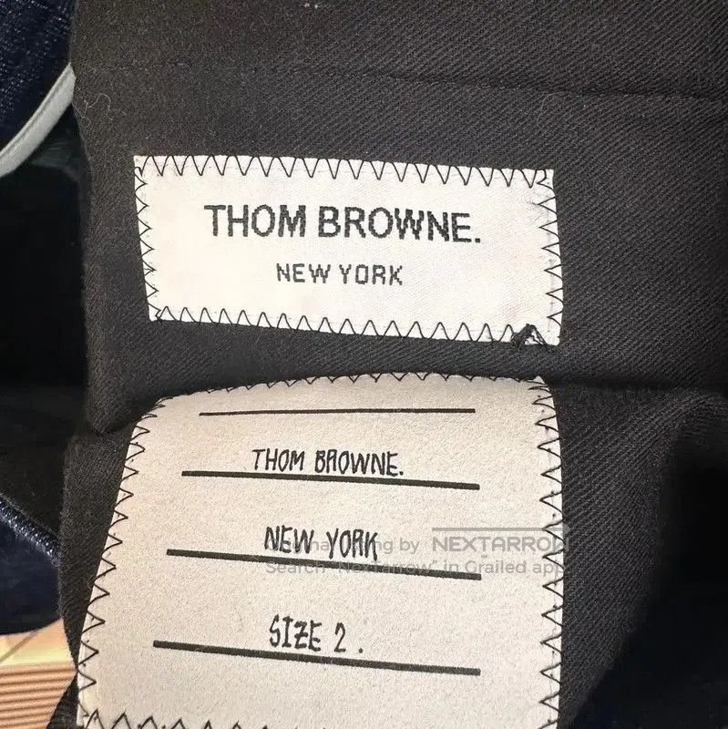 Thom Browne Thom Browne Men's Casual Pants in Navy Denim . Size US 30 / EU 46 - 6 Thumbnail