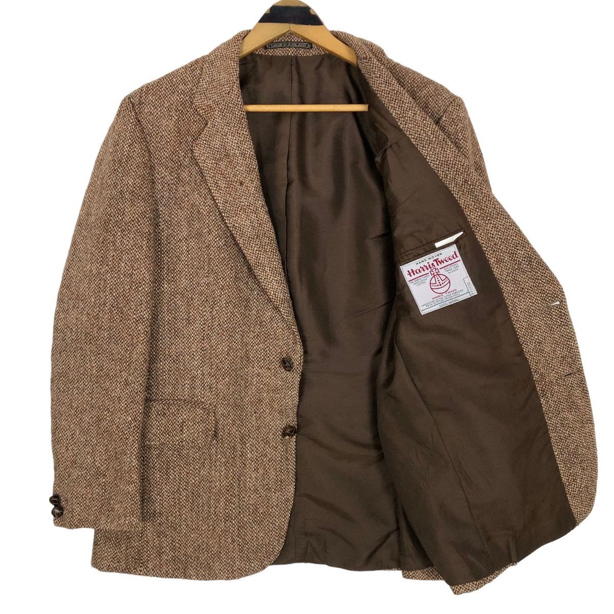 Harris Tweed Vintage 80s Harris Tweed X Charles Barker Tweed Coat Size US S / EU 44-46 / 1 - 6 Thumbnail