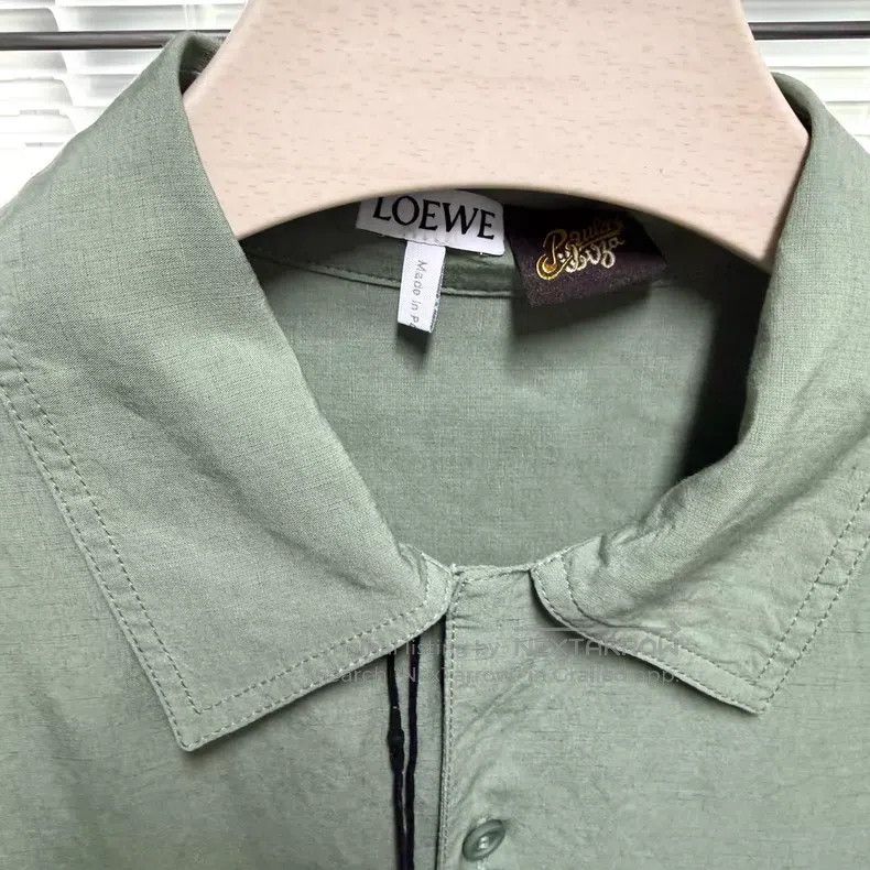 Loewe Loewe size 37 Green Short Sleeve Shirt, Embroidered Logo, P Size US S / EU 44-46 / 1 - 3 Thumbnail